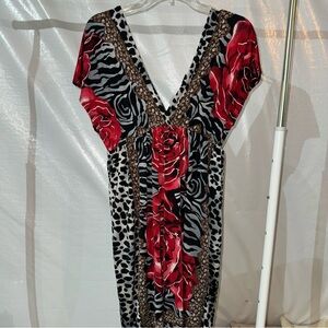 Rue 21 Women's Animal Abstract Swim Cover Up Size L